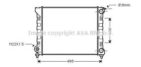 Imagine Radiator, racire motor PRASCO VWA2047