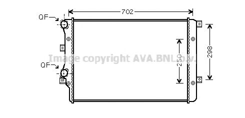 Imagine Radiator, racire motor PRASCO VWA2206