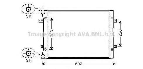 Imagine Radiator, racire motor PRASCO VWA2283