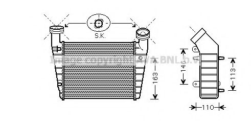 Imagine Intercooler, compresor PRASCO VWA4238