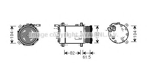 Imagine Compresor, climatizare PRASCO VWK167