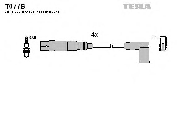 Set cablaj aprinder TESLA T077B