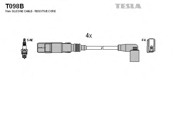 Imagine Set cablaj aprinder TESLA T098B