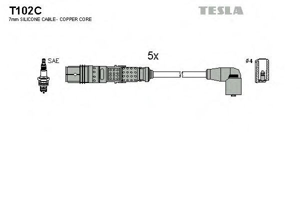 Imagine Set cablaj aprinder TESLA T102C