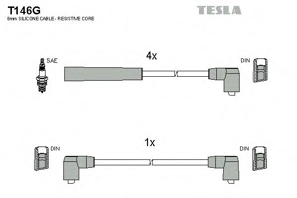 Imagine Set cablaj aprinder TESLA T146G