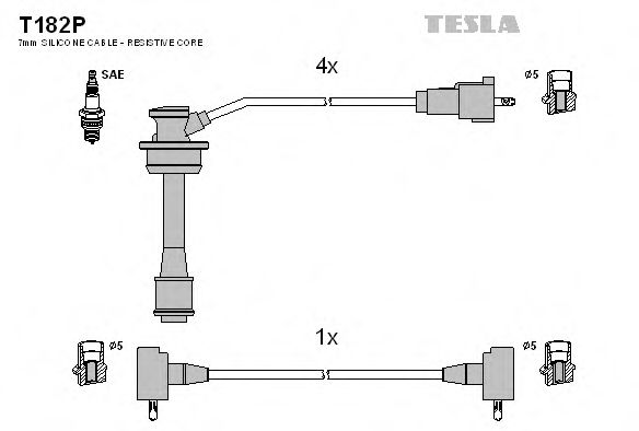 Imagine Set cablaj aprinder TESLA T182P