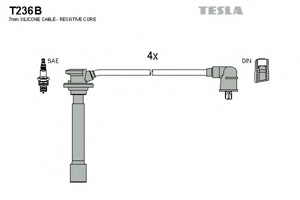 Imagine Set cablaj aprinder TESLA T236B