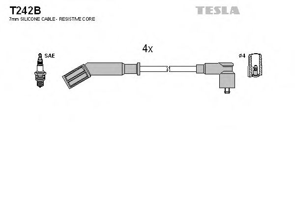 Imagine Set cablaj aprinder TESLA T242B