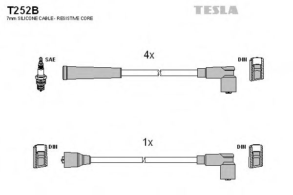 Imagine Set cablaj aprinder TESLA T252B