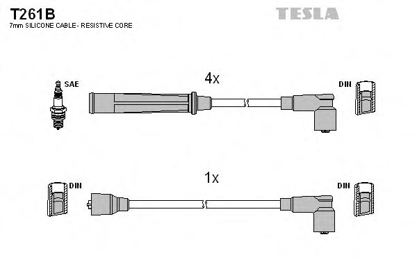 Imagine Set cablaj aprinder TESLA T261B