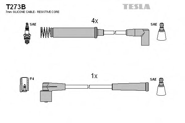 Imagine Set cablaj aprinder TESLA T273B