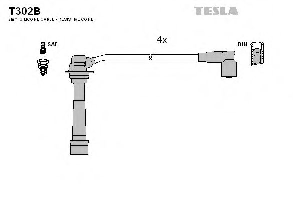 Imagine Set cablaj aprinder TESLA T302B