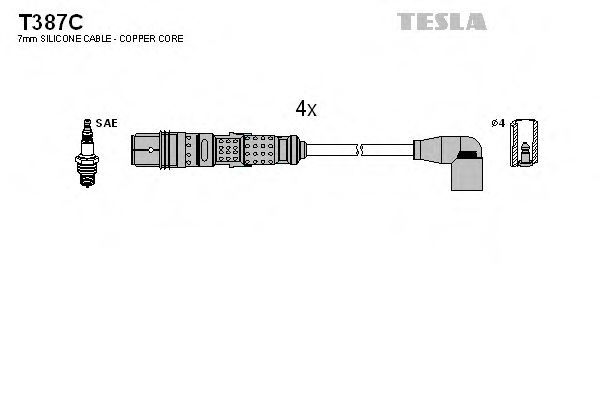 Imagine Set cablaj aprinder TESLA T387C