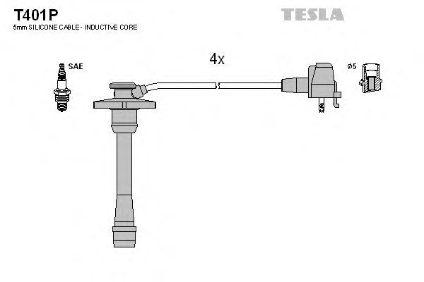 Imagine Set cablaj aprinder TESLA T401P