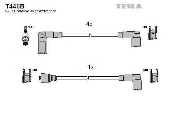 Imagine Set cablaj aprinder TESLA T446B