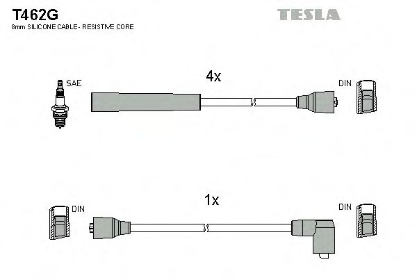 Imagine Set cablaj aprinder TESLA T462G