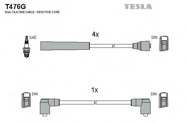 Imagine Set cablaj aprinder TESLA T476G