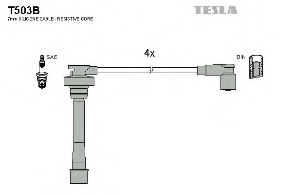 Imagine Set cablaj aprinder TESLA T503B