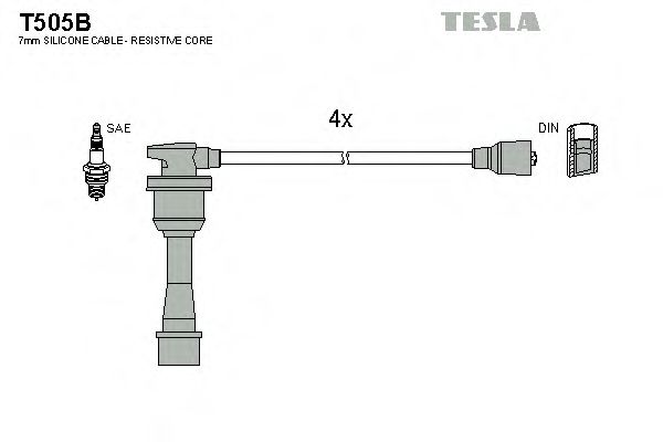 Imagine Set cablaj aprinder TESLA T505B