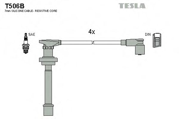 Imagine Set cablaj aprinder TESLA T506B