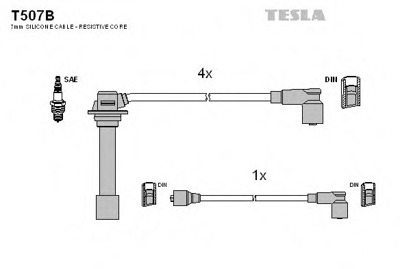 Imagine Set cablaj aprinder TESLA T507B