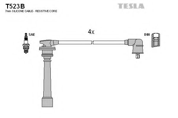 Imagine Set cablaj aprinder TESLA T523B