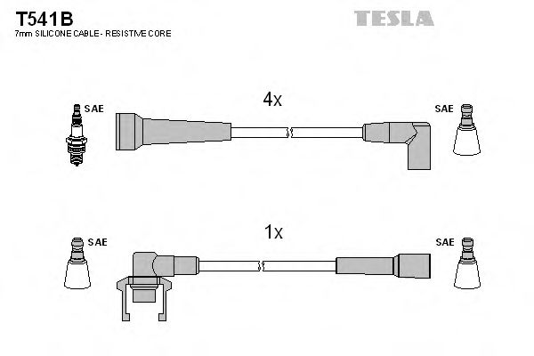 Imagine Set cablaj aprinder TESLA T541B