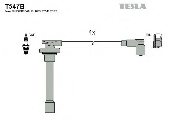 Imagine Set cablaj aprinder TESLA T547B