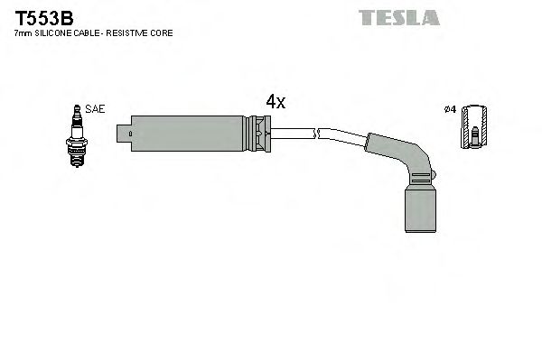 Imagine Set cablaj aprinder TESLA T553B