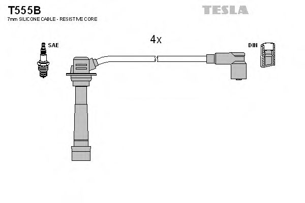 Imagine Set cablaj aprinder TESLA T555B