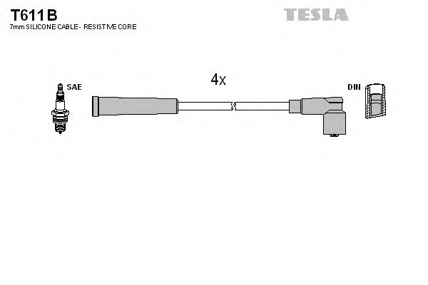 Imagine Set cablaj aprinder TESLA T611B