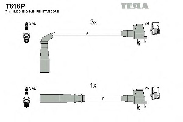 Imagine Set cablaj aprinder TESLA T616P