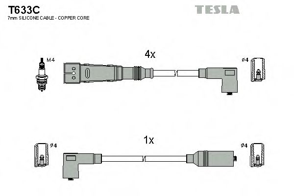 Imagine Set cablaj aprinder TESLA T633C