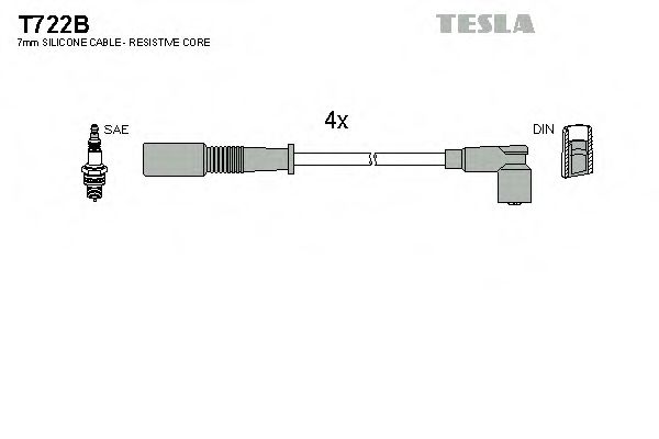 Imagine Set cablaj aprinder TESLA T722B