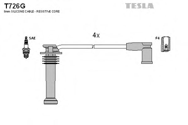 Imagine Set cablaj aprinder TESLA T726G