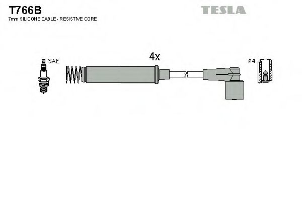 Imagine Set cablaj aprinder TESLA T766B