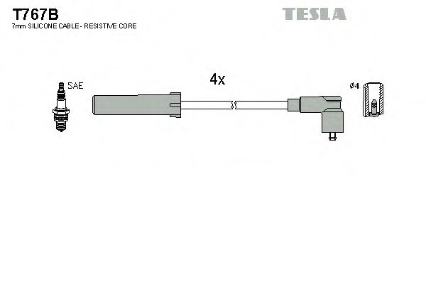 Imagine Set cablaj aprinder TESLA T767B