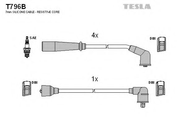 Imagine Set cablaj aprinder TESLA T796B