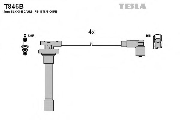 Imagine Set cablaj aprinder TESLA T846B