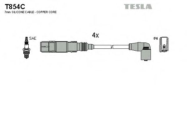 Imagine Set cablaj aprinder TESLA T854C