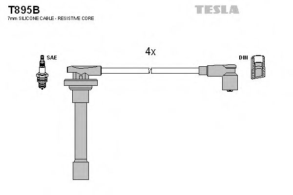 Imagine Set cablaj aprinder TESLA T895B