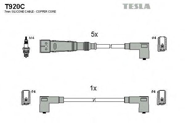 Imagine Set cablaj aprinder TESLA T920C