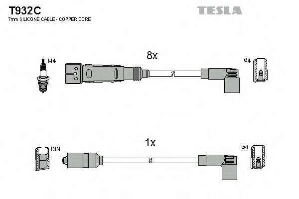 Imagine Set cablaj aprinder TESLA T932C