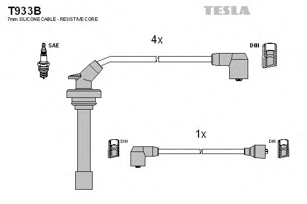 Imagine Set cablaj aprinder TESLA T933B