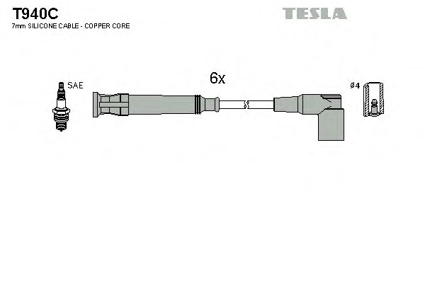 Imagine Set cablaj aprinder TESLA T940C