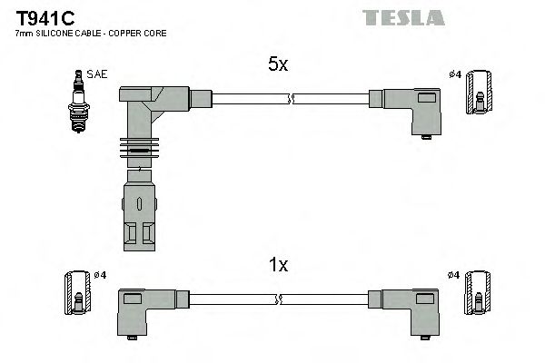 Imagine Set cablaj aprinder TESLA T941C