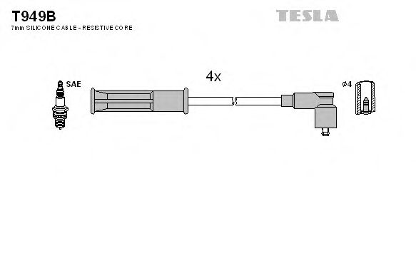 Imagine Set cablaj aprinder TESLA T949B