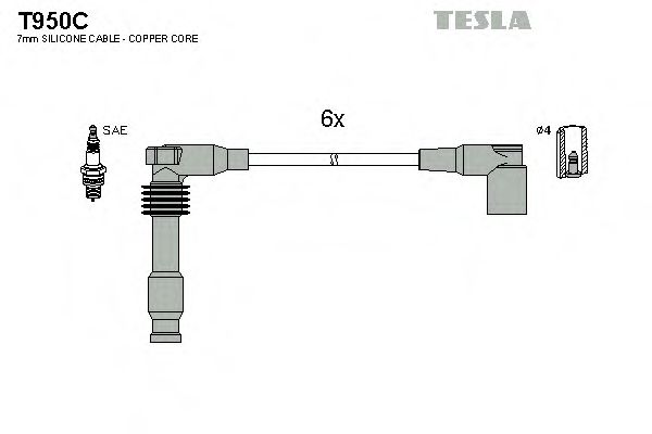 Imagine Set cablaj aprinder TESLA T950C