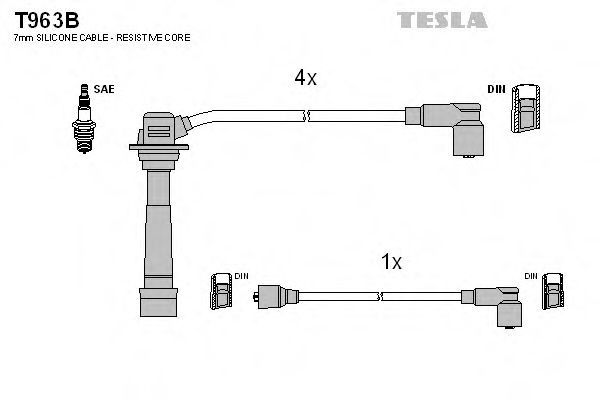 Imagine Set cablaj aprinder TESLA T963B