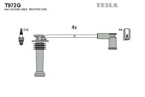 Imagine Set cablaj aprinder TESLA T972G